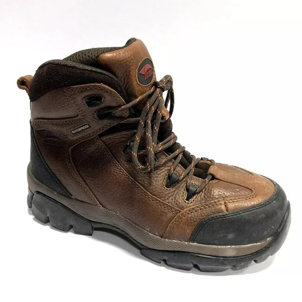 Avenger Men’s Brown Leather Waterproof Work Boots Size 8.5M